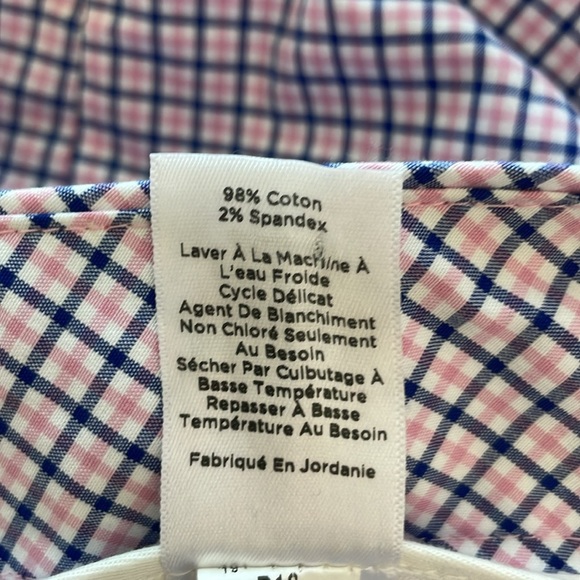 Talbots Pink and Blue Signature Plaid Capri Pants. Size 12. - Picture 13 of 14